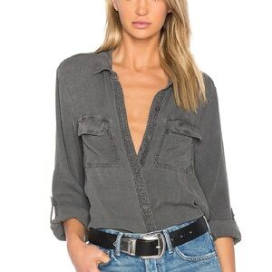 SAM&LAVI Vintage Charcoal Button Down